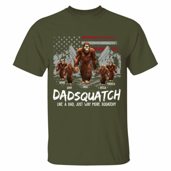 Personalized Papaquatch, Like A Grandpa, Just Way More Squatchy - Father's Day Gift, 4th Of July Vr2 - Image 8
