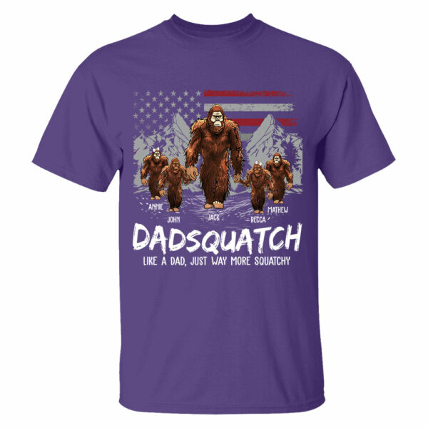 Personalized Papaquatch, Like A Grandpa, Just Way More Squatchy - Father's Day Gift, 4th Of July Vr2 - Image 4