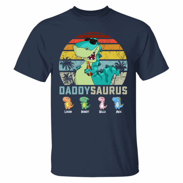 Personalized Papasaurus Shirt, Custom Dad Shirt with Kids Name, Father's Day Gift- M2204 - Image 11