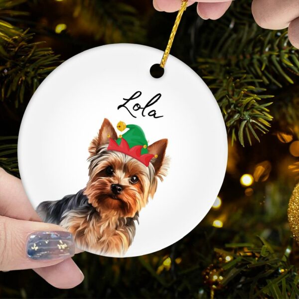 Personalized Pet Ornament Using Pet's Photo + Name - Custom Ornament Christmas Dog Ornament Personalized Dog Ornament Custom Dog - Image 2
