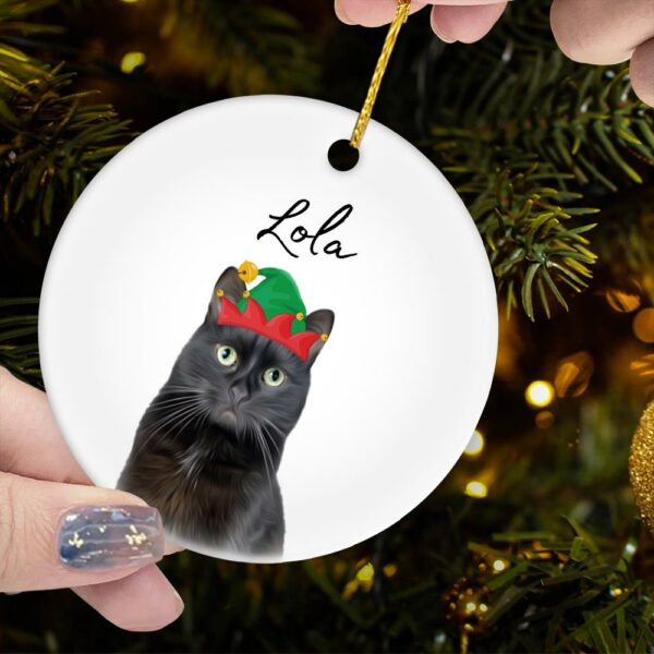 Personalized Pet Ornament Using Pet's Photo + Name - Custom Ornament Christmas Dog Ornament Personalized Dog Ornament Custom Dog vr4 - Image 4