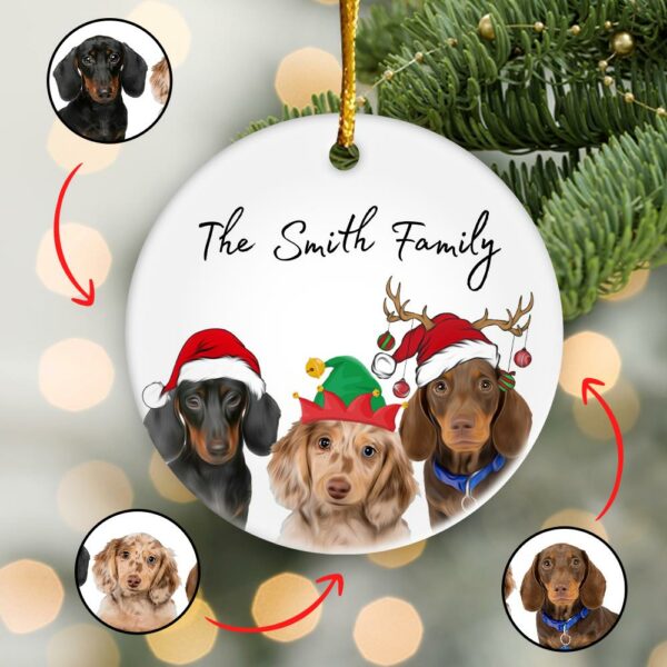 Personalized Pet Ornament Using Pet's Photo + Name - Custom Ornament Christmas Dog Ornament Personalized Dog Ornament Custom Dog vr6 - Image 3