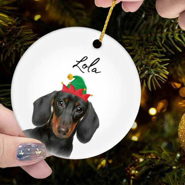 Personalized Pet Ornament Using Pet's Photo + Name - Custom Ornament Christmas Dog Ornament Personalized Dog Ornament Custom Dog vr6 - Image 4