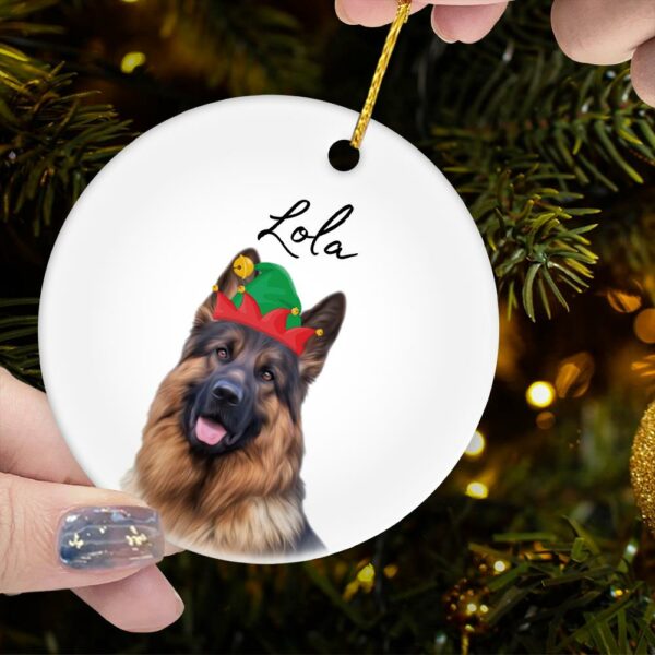 Personalized Pet Ornament Using Pet's Photo + Name - Custom Ornament Christmas Dog Ornament Personalized Dog Ornament Custom Dog vr7 - Image 4