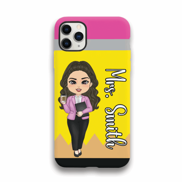 Personalized Phone Case For Teachers Custom Pencil Phone Case Gift For Teachers K1702 - Image 2