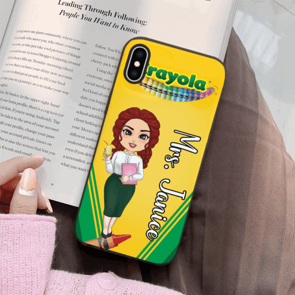 Personalized Phone Case For Teachers Custom Pencil Phone Case Gift For Teachers K1702 - Image 5
