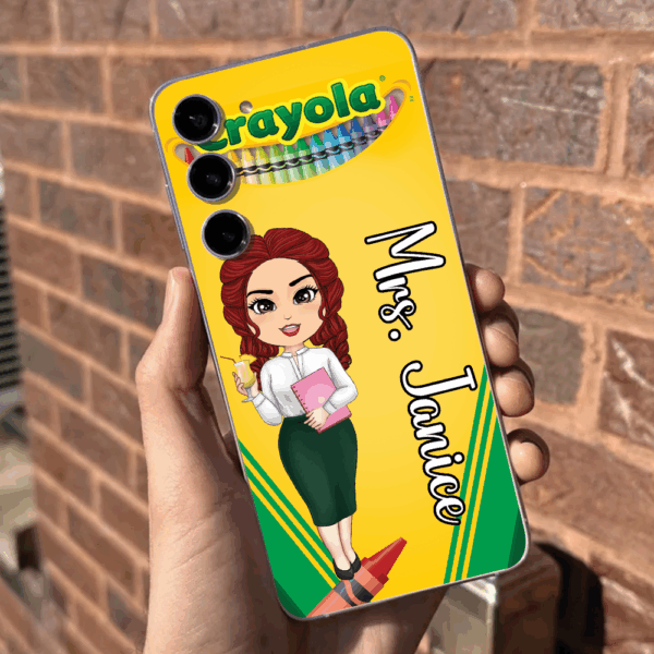 Personalized Phone Case For Teachers Custom Pencil Phone Case Gift For Teachers K1702 - Image 3