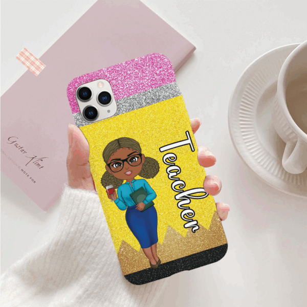Personalized Phone Case For Teachers Custom Pencil Phone Case Gift For Teachers K1702 - Image 7