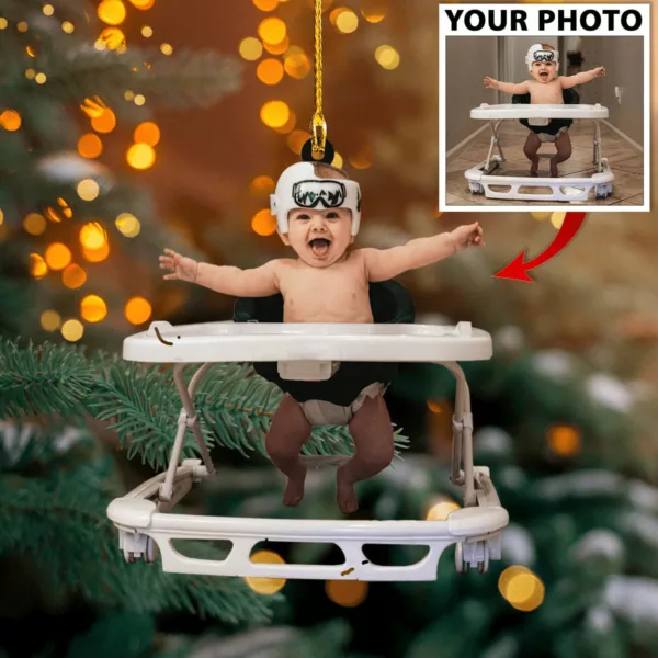 Personalized Photo Baby's First Christmas Ornament - Custom Photo Ornament Gift For Family - Image 4