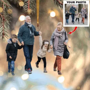 Personalized Photo Mica Ornament, Gift For Family Member, Customized Your Photo Ornament