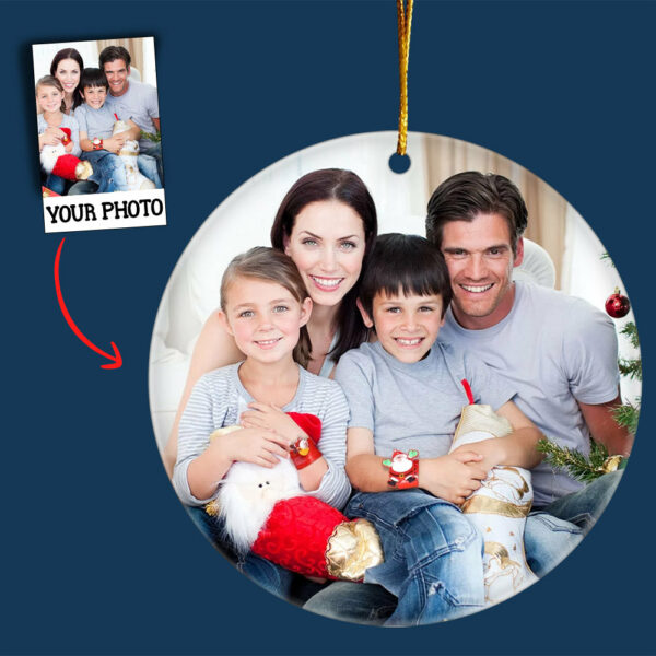 Personalized Picture-Perfect Photo Round Ornament Personal Creations Customized Ornaments Christmas Tree Home DÃ©cor Gifts - Image 4