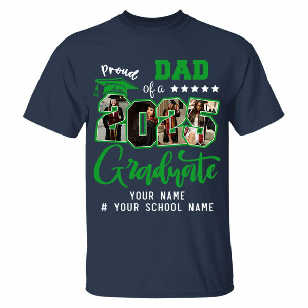 Personalized Proud Family T-Shirt, Group 2025 Grad Tees, Graduation Squad Tee, Senior 2025, Graduate 2025 Shirt, Custom Graduate Gift, High School Graduate Tee - Image 8