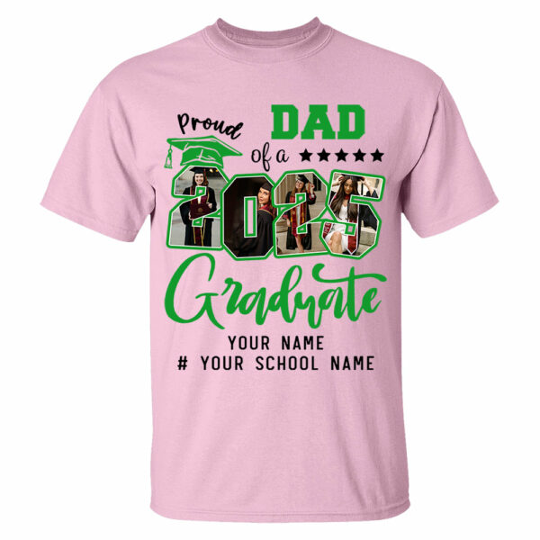 Personalized Proud Family T-Shirt, Group 2025 Grad Tees, Graduation Squad Tee, Senior 2025, Graduate 2025 Shirt, Custom Graduate Gift, High School Graduate Tee - Image 4