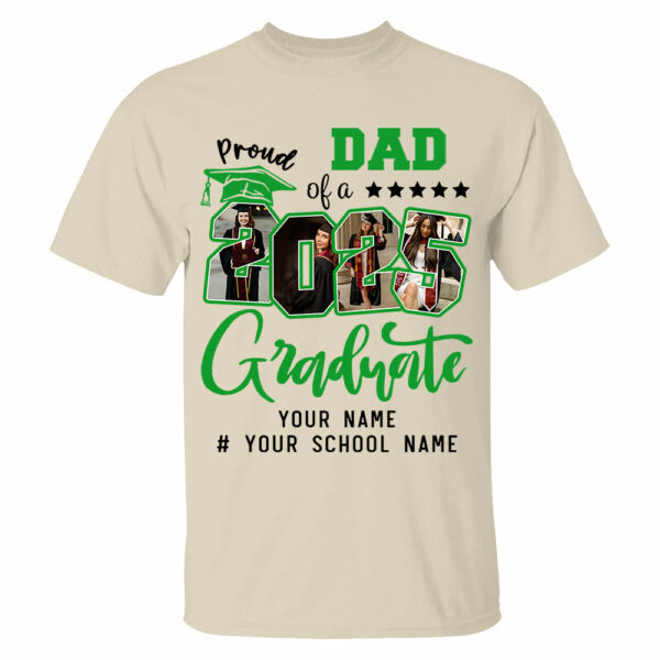 Personalized Proud Family T-Shirt, Group 2025 Grad Tees, Graduation Squad Tee, Senior 2025, Graduate 2025 Shirt, Custom Graduate Gift, High School Graduate Tee - Image 3