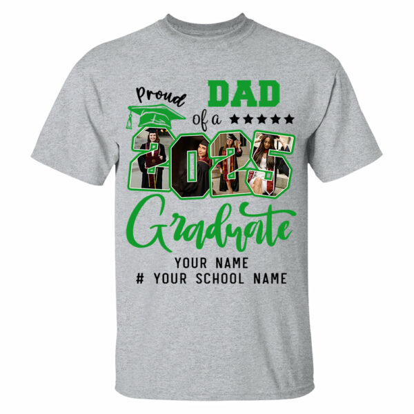 Personalized Proud Family T-Shirt, Group 2025 Grad Tees, Graduation Squad Tee, Senior 2025, Graduate 2025 Shirt, Custom Graduate Gift, High School Graduate Tee - Image 6