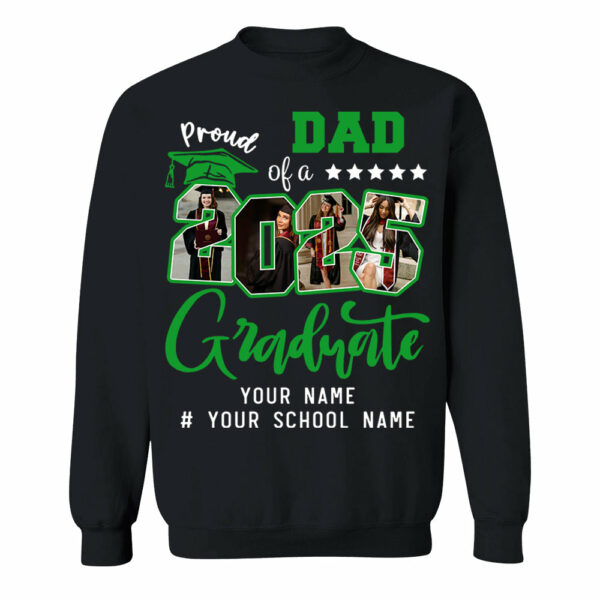 Personalized Proud Family T-Shirt, Group 2025 Grad Tees, Graduation Squad Tee, Senior 2025, Graduate 2025 Shirt, Custom Graduate Gift, High School Graduate Tee - Image 10