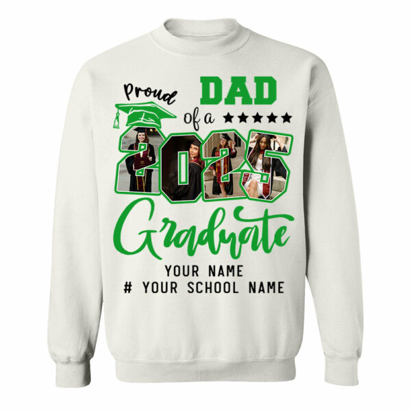 Personalized Proud Family T-Shirt, Group 2025 Grad Tees, Graduation Squad Tee, Senior 2025, Graduate 2025 Shirt, Custom Graduate Gift, High School Graduate Tee - Image 9