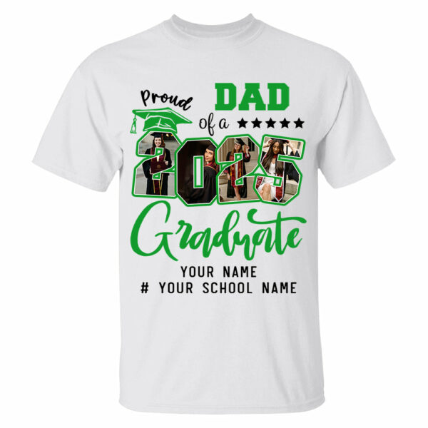 Personalized Proud Family T-Shirt, Group 2025 Grad Tees, Graduation Squad Tee, Senior 2025, Graduate 2025 Shirt, Custom Graduate Gift, High School Graduate Tee - Image 2