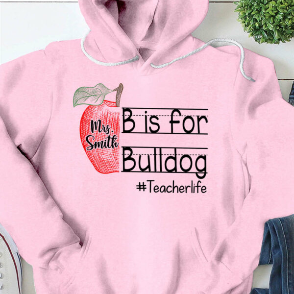 Personalized School Mascot Custom Apple Name Teacher T-Shirt K1702 - Image 12