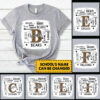 Personalized School Mascot Leopard Teacher T-Shirt
