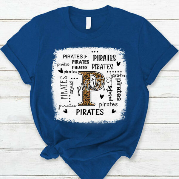 Personalized School Mascot Leopard Teacher T-Shirt - Image 9
