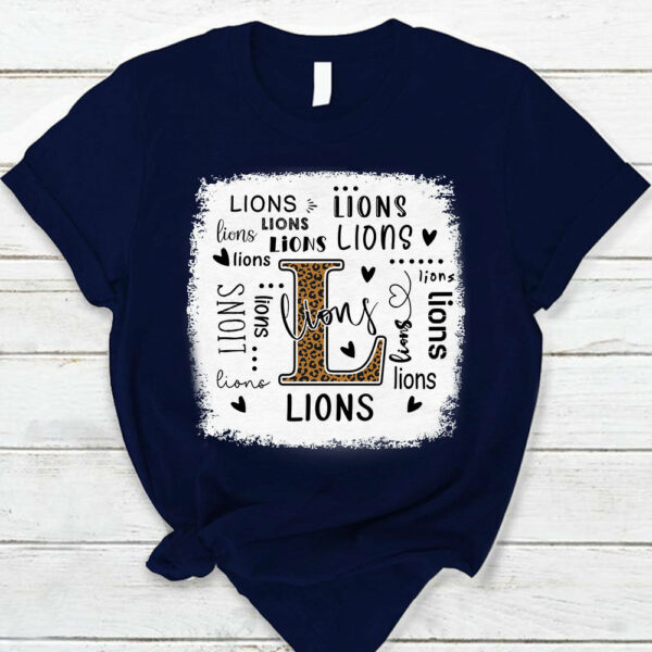 Personalized School Mascot Leopard Teacher T-Shirt - Image 8