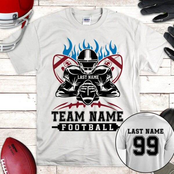 Personalized Shirt American Football Player All Over Print Shirt For Football Team, Football Family Game Day Shirt H2511 - Image 5
