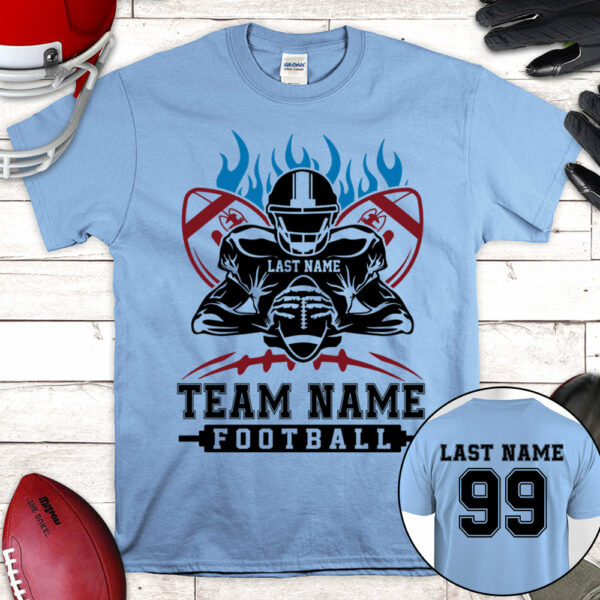 Personalized Shirt American Football Player All Over Print Shirt For Football Team, Football Family Game Day Shirt H2511 - Image 6