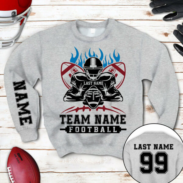 Personalized Shirt American Football Player All Over Print Shirt For Football Team, Football Family Game Day Shirt H2511 - Image 7