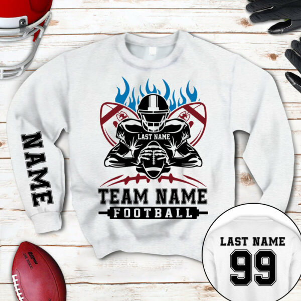 Personalized Shirt American Football Player All Over Print Shirt For Football Team, Football Family Game Day Shirt H2511 - Image 8