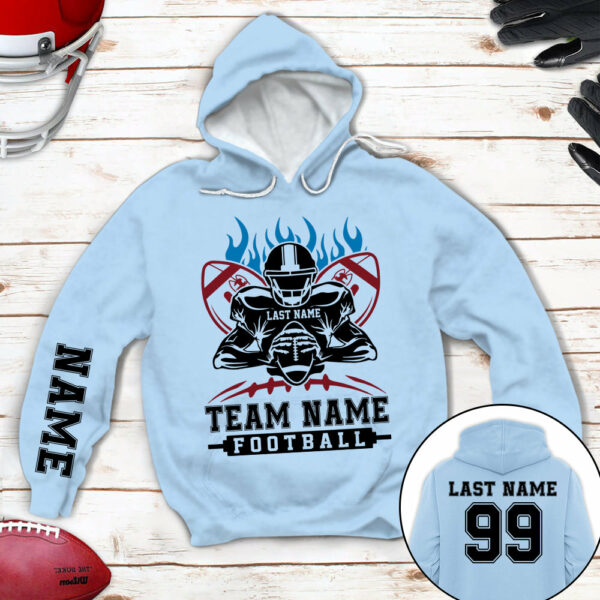 Personalized Shirt American Football Player All Over Print Shirt For Football Team, Football Family Game Day Shirt H2511 - Image 3