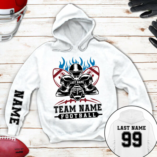 Personalized Shirt American Football Player All Over Print Shirt For Football Team, Football Family Game Day Shirt H2511 - Image 2