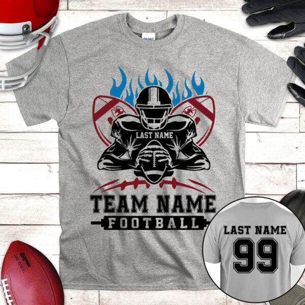 Personalized Shirt American Football Player All Over Print Shirt For Football Team, Football Family Game Day Shirt H2511 - Image 4