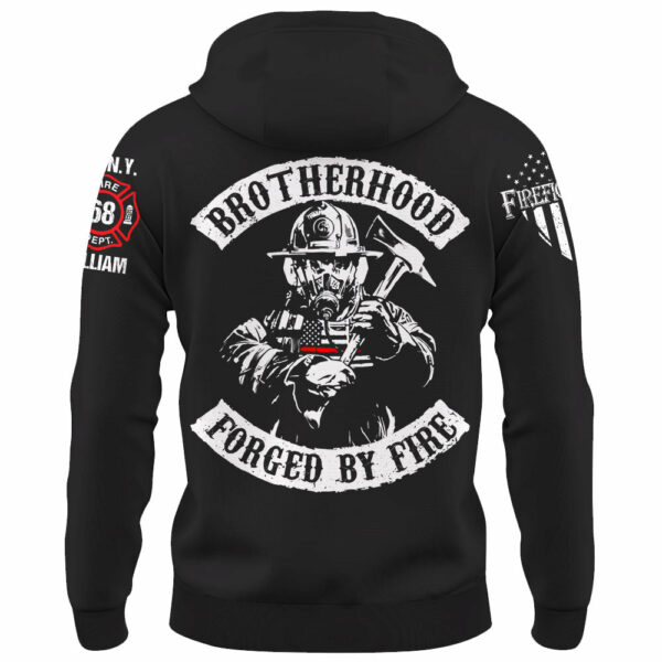 Personalized Shirt Brotherhood Forged By Fire Gift For Firefighter For Firemen K1702 - Image 8