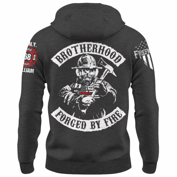 Personalized Shirt Brotherhood Forged By Fire Gift For Firefighter For Firemen K1702 - Image 9