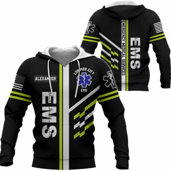 Personalized Shirt Emt Ems Firefighter Personalization Rescue All Over Print Shirt K1702