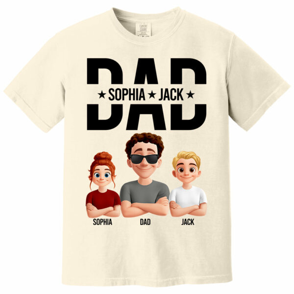 Personalized Shirt For Dad Husband Grandpa - Custom Animation Clipart NA04 - Image 10