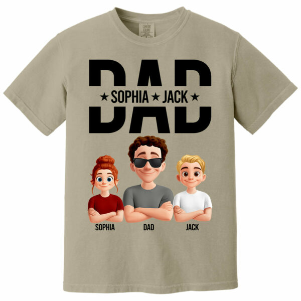 Personalized Shirt For Dad Husband Grandpa - Custom Animation Clipart NA04 - Image 11