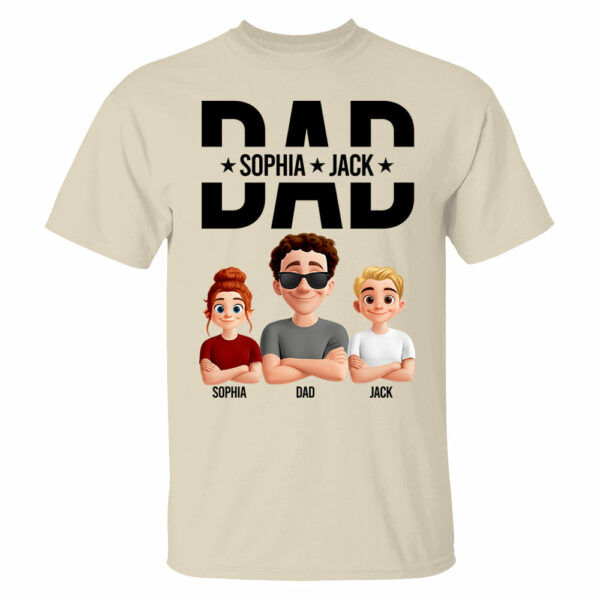 Personalized Shirt For Dad Husband Grandpa - Custom Animation Clipart NA04 - Image 6