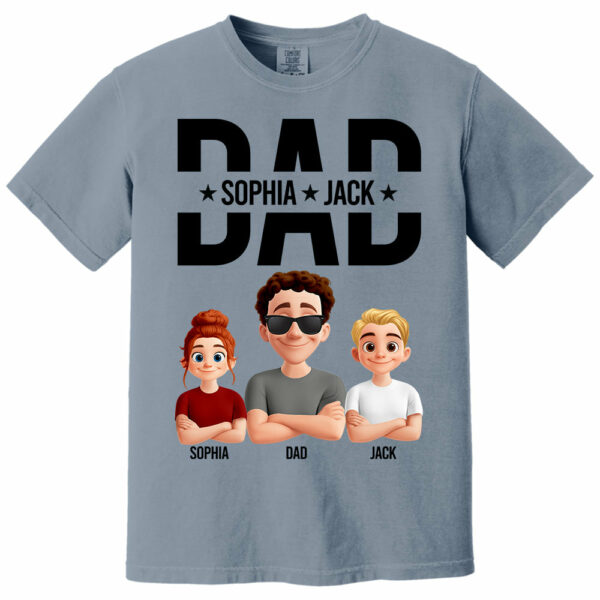 Personalized Shirt For Dad Husband Grandpa - Custom Animation Clipart NA04 - Image 12