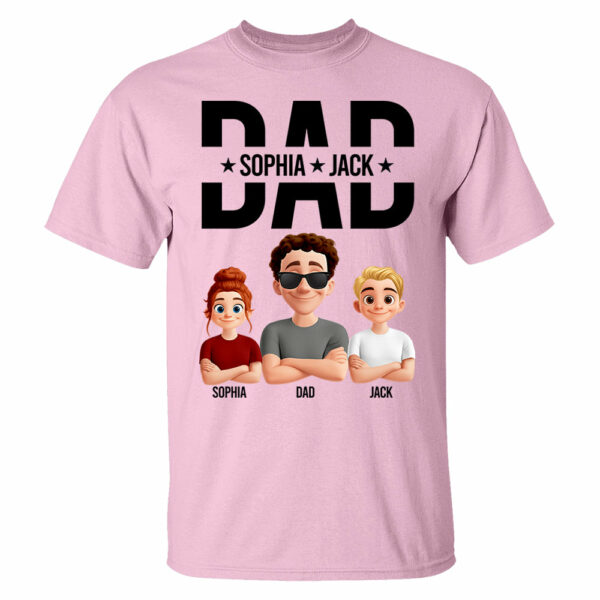 Personalized Shirt For Dad Husband Grandpa - Custom Animation Clipart NA04 - Image 9