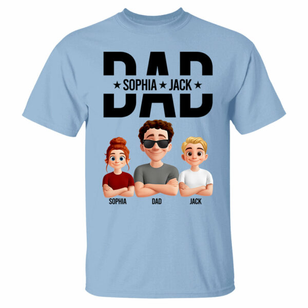 Personalized Shirt For Dad Husband Grandpa - Custom Animation Clipart NA04 - Image 7