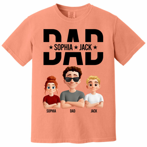 Personalized Shirt For Dad Husband Grandpa - Custom Animation Clipart NA04 - Image 15