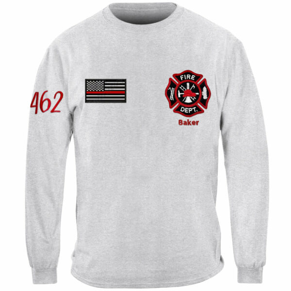 Personalized Shirt for Firefighter Custom Fire Department Name Embroidered Shirt For Fireman Family H2511 - Image 2