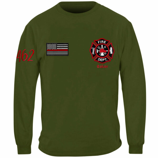 Personalized Shirt for Firefighter Custom Fire Department Name Embroidered Shirt For Fireman Family H2511 - Image 7