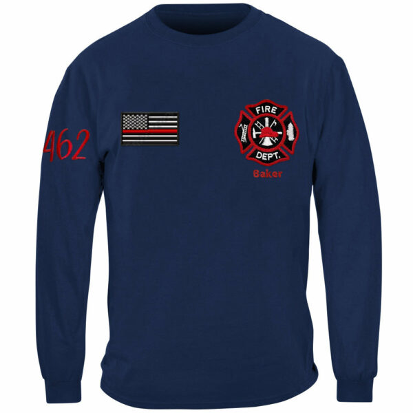 Personalized Shirt for Firefighter Custom Fire Department Name Embroidered Shirt For Fireman Family H2511 - Image 6