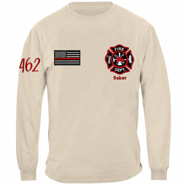 Personalized Shirt for Firefighter Custom Fire Department Name Embroidered Shirt For Fireman Family H2511 - Image 3