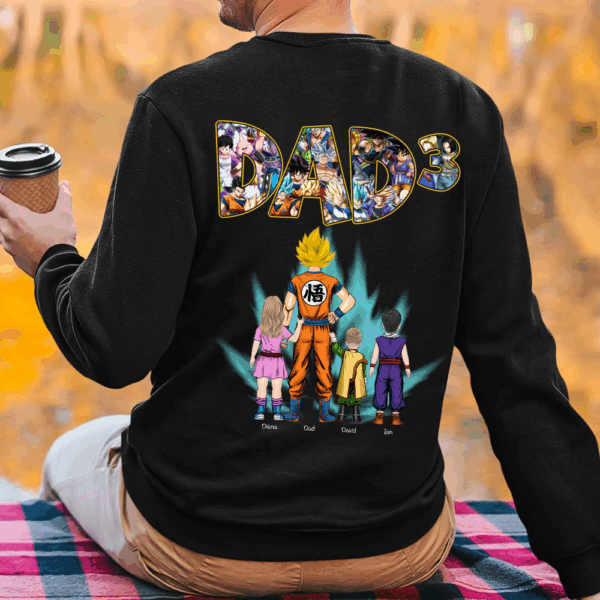 Personalized Shirt Gift For Dad, Father's Day Gift, Birthday Gift For Him - Backside Print Shirt - Image 3