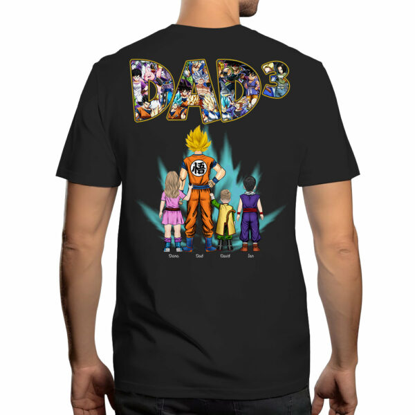 Personalized Shirt Gift For Dad, Father's Day Gift, Birthday Gift For Him - Backside Print Shirt - Image 4