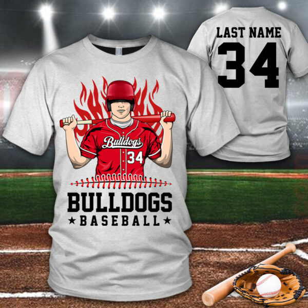Personalized Shirt Team Name Spirit Name Baseball All Over Print Shirt For Baseball Son Mom Dad Family Game Day Shirt H2511 - Image 4